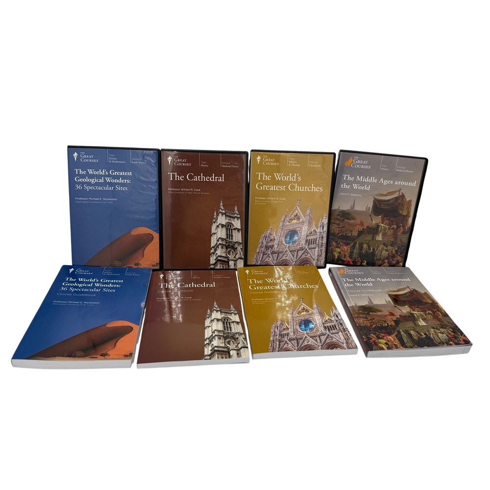 The Great Courses DVD Bundle History Science Architecture 4 Sets Guidebooks EX